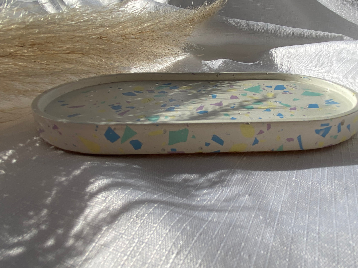 Terrazzo Oval Trinket Tray