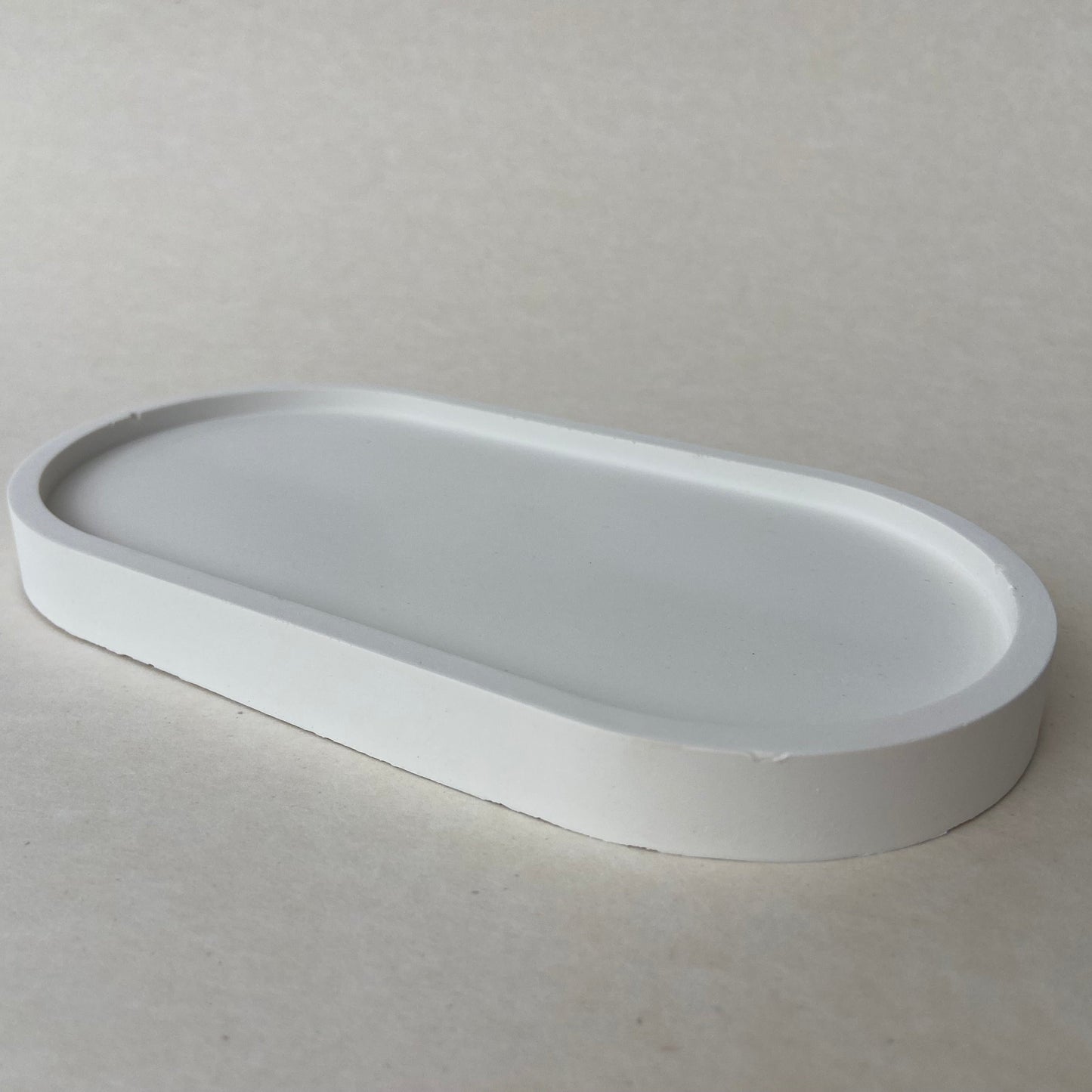 Oval Trinket Tray - Classic White