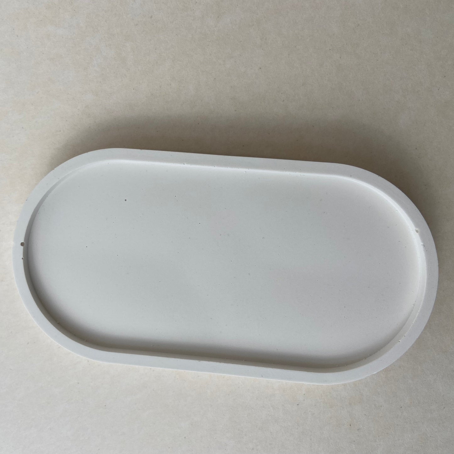 Oval Trinket Tray - Classic White