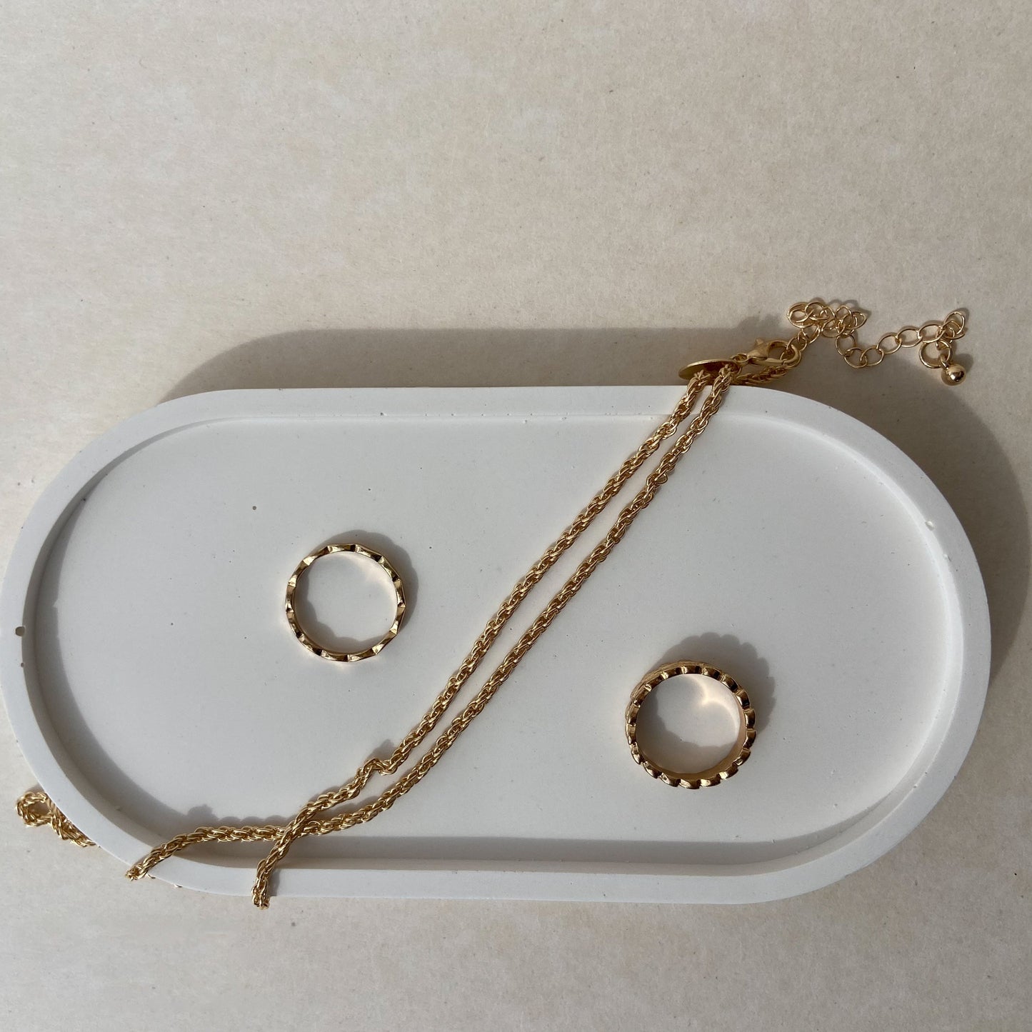 Oval Trinket Tray - Classic White